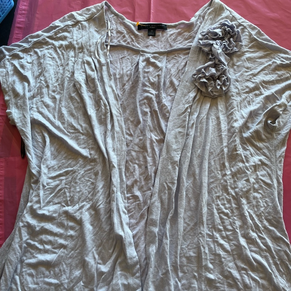 Chic Light Gray Women's cardigan